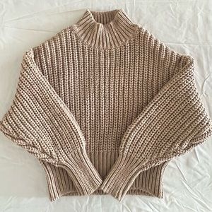 H&M light brown Chunky Sweater